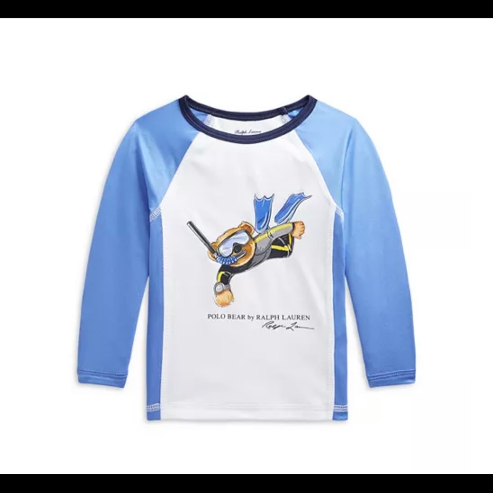 RALPH LAUREN BOYS RASH GUARD NWT